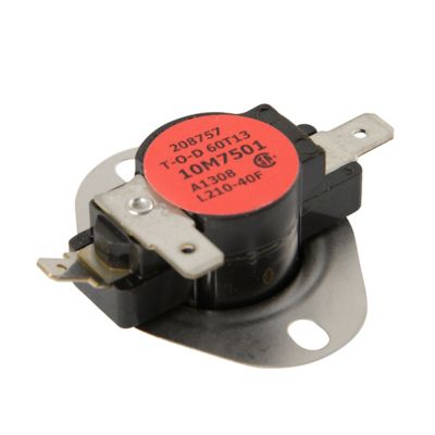 10M7501 LIMIT CONTROL-LABEL BLACK W/ RED