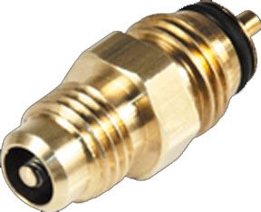 Lennox 103400-01, CoreMax Valve Core, Brass, 7/16-20 UNF x 1/2-20 UNF