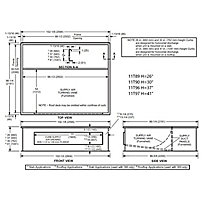 Lennox C1CURB14C-1, Standard Roof Curb, Horizontal Slab Applications, 86-1/4 x 102-1/8 Inch x 26 Inch Height
