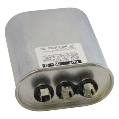 Lennox 12L7001, 50/10 MFD Dual Run Capacitor, 370 VAC, Oval