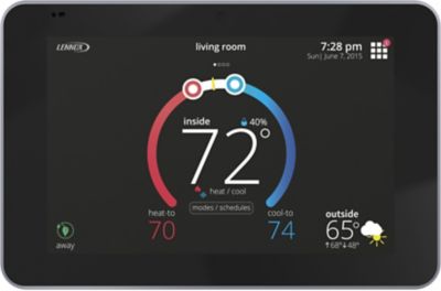 Lennox iComfort S30 Ultra Smart Programmable Thermostat, 7" HD Color Display, Geo-Fencing, Remote Access, Alexa and Apple HomeKit Compatible