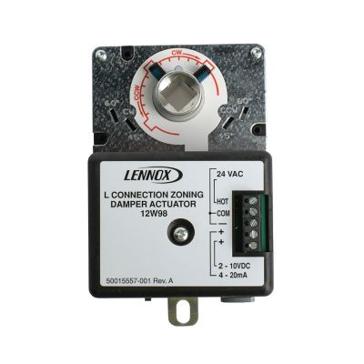 Lennox 12W98, Damper Actuator 45/60/90 Deg. Stroke 24 VAC 50/60 Hz