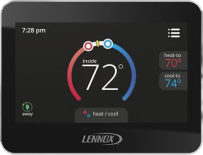 Lennox CS5500, Touchscreen Programmable Thermostat, Conventional 1 Heat/1 Cool