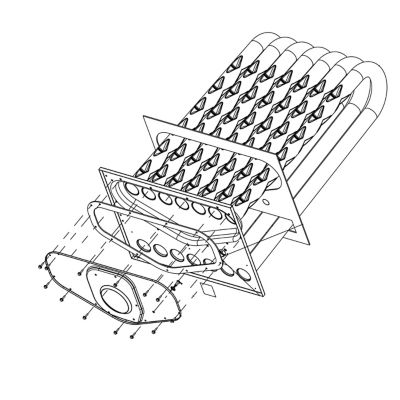 Heat Exchanger Assembly, 108K BTU, Stainless Steel