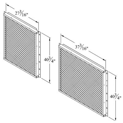 Lennox C1GARD51AT1, Combination Coil/Hail Guards, 37-3/16" H x 40-3/4" W & 27-3/16" H x 40-3/4" W