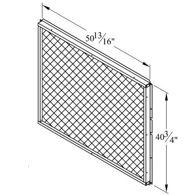 Lennox E1GARD51B-1, Coil Hail Guard, 7.5/8.5/10 Ton, (W x H): 50-13/16 x 40-3/4"