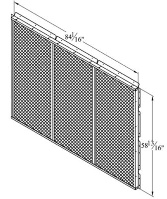 Lennox C1GARD52D-1, Coil Hail Guard, (W x H): 84-1/16 x 58-13/16"