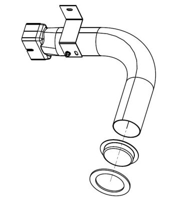 Lennox 603440-03, Induced Draft Flue Transition