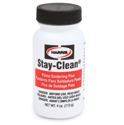 Harris SCPF4 Stay-Clean Paste Soldering Flux, 4 oz. 1 Brush Cap Bottle