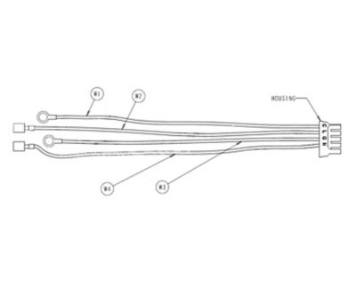ECM Blower Motor Wiring Harness, High Voltage (Power), KDB Series