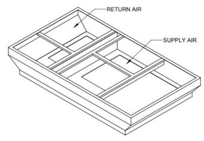 Lennox C1ACURB50B, Curb Adapter, 52 x 82-1/8" to 54-1/4 x 95-3/8", 16" H.