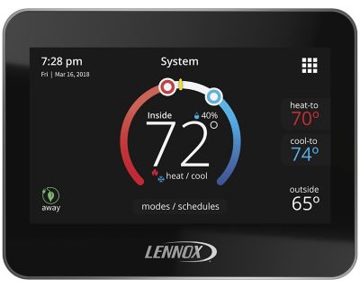 Lennox M30, Touchscreen Smart Programmable Thermostat, WiFi, Universal 4 Heat/2 Cool