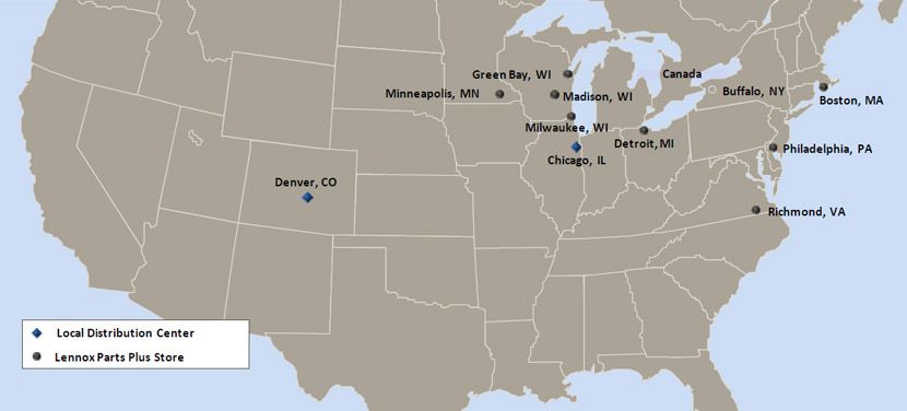 Boiler Parts stocked around the United States