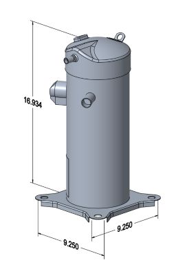 Lennox 16P61, 104575-23, 51000 BTUH Scroll Compressor 208-230 VAC