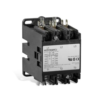 Lennox 105200-01, Definite Purpose Contactor with Aux Contact, 60 Amp, 3-Pole, 24 VAC 60/50 Hz Coil