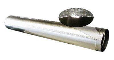 7" x 60" 30 Gauge Galvanized Round Snaplock Pipe