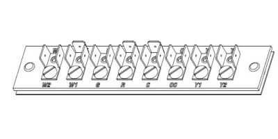 Lennox 105662-01, Low Voltage Terminal Strip, 8 Position