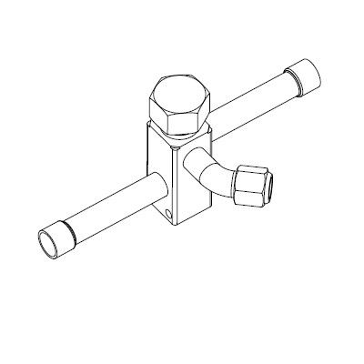 Lennox Liquid Line Service Valve 3/8" OD Tubing1/4" Flare Fitting17W38