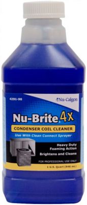 Nu-Brite 4X 4291-90, Condenser Coil Cleaner Concentrate, 1 Quart Bottle