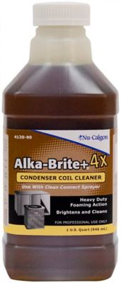 Alka-Brite Plus 4X 4120-90, Condenser Coil Cleaner Concentrate, 1 Quart Bottle