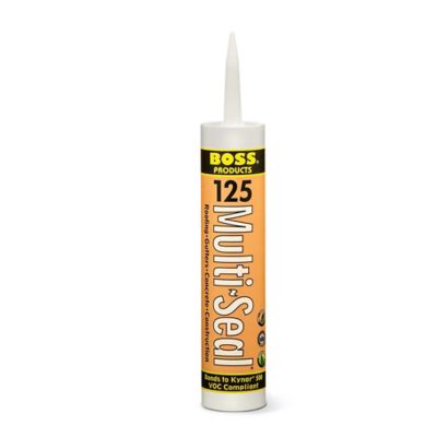 Boss 12501, Multi-Seal 125 Building/Construction Sealant, White, 10 Ounce Cartridge