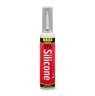 Boss 37608, 376 Hi-Temp HVAC/R Silicone Sealant, Red, 8 Ounce Pressurized Can