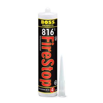 Boss 81610, 816+ Intumescent Firestop Sealant, Red, 10.1 Ounce Cartridge