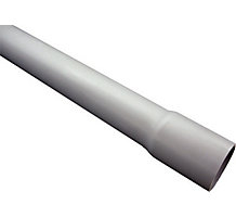 Schedule 40 PVC Pipe, 1" x 10', Bell End