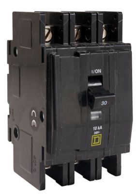 18M8601 Circuit Breaker, 3 Pole, 45A, 120/240V, 50/60 Hz, Miniature, Common Trip