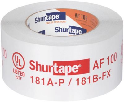 Shurtape 104474, AF 100 UL Listed & Printed Aluminum Foil Tape, 2-1/2" x 60 yd., Silver Printed