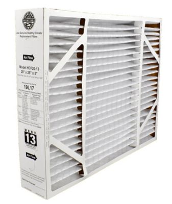 Healthy Climate HCF20-13, Disposable Pleated Box Filter 25 x 20 x 5 Inch, MERV 13