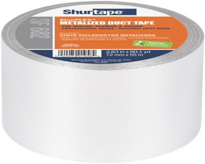 Shurtape 138664, SF 682 ShurFLEX Non-Printed Cloth Duct Tape, 3" x 60 yd., Silver