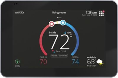 Lennox E30 Smart Wi-Fi Thermostat, 7" HD Color Display