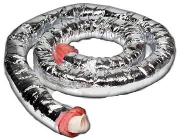 Unico UPC-26TC-6, Twist-Fit, Sound Attenuator Supply Flexible Duct, 2" x 12', R8, 6 per box, 72ft. Total 