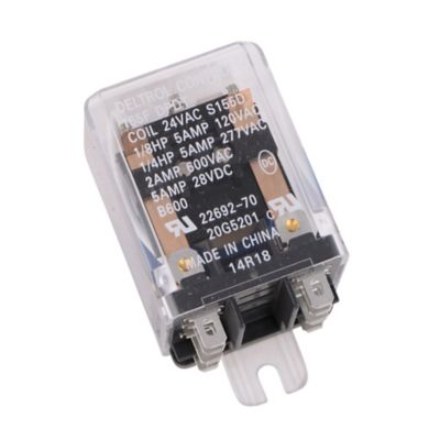 20G5201 Relay, DPDT, 24 Volts