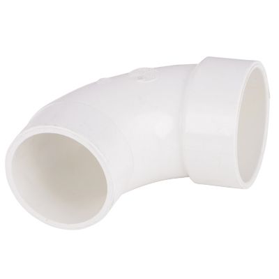 Schedule 40 PVC DWV 90 Deg Street Elbow, 3 IN, H x Spg