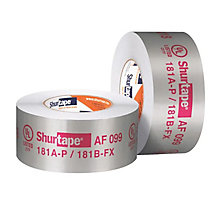 Shurtape 232622, AF 099 UL Listed & Printed Aluminum Foil Tape, 2-1/2" (63.5mm) x 60 yd. (55m), Silver Printed