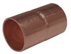 Copper Rolled Stop Coupling, 3/8", C x C