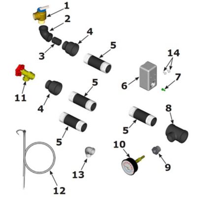 Lennox 550004274, Parts Box Kit, for GWB84 095E-175E