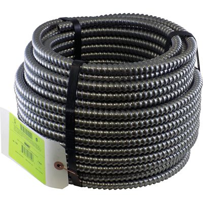 Bramec 7453, Flexible Metallic Conduit, 1/2" x 100' Coil, Aluminum