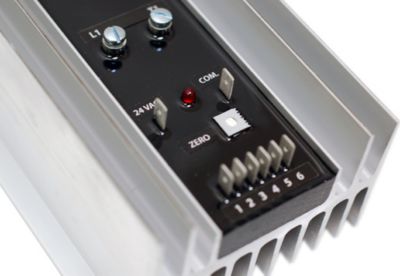 Zero-Cross (Burst-Fired) Power Controller with Enclosure 48Vac - 600Vac / 1 / 50-60 50A 24Vac Required Supply
