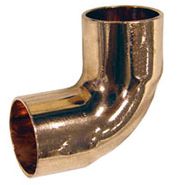 Copper Close Rough Elbow, 90 Deg, 3/8", C x C