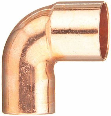 Copper Close Rough Street Elbow, 90 Deg, 1/2", C x C