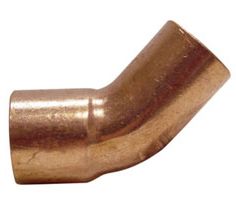 Copper Street Elbow, 45 Deg, 3/4" FTG x C