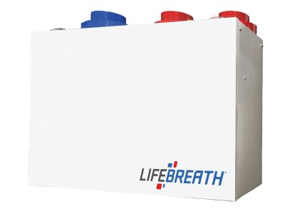 Lifebreath 180 ERVD-FID, Energy Recovery Ventilator, 186 CFM, 120 VAC 60 Hz