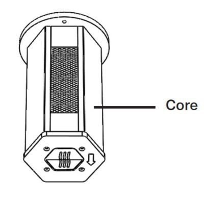 Dust Free 13075, Replacement Core for Active 12" Air Purifier