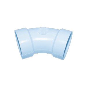 Bramec 387, 2" DWV PVC 45 Deg Elbow, Soc x Soc, 50/Pack