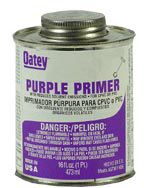 Oatey 333, Purple Pipe Primer, 8 Ounce Dauber Top Can