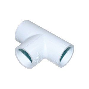 Bramec 349, 3/4" SCH 40 PVC Tee, Soc x Soc x Soc, 50/pkg