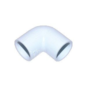 Bramec 344, 3/4" Schedule 40 PVC 90 Deg Elbow, Soc x Soc, 50/Pack